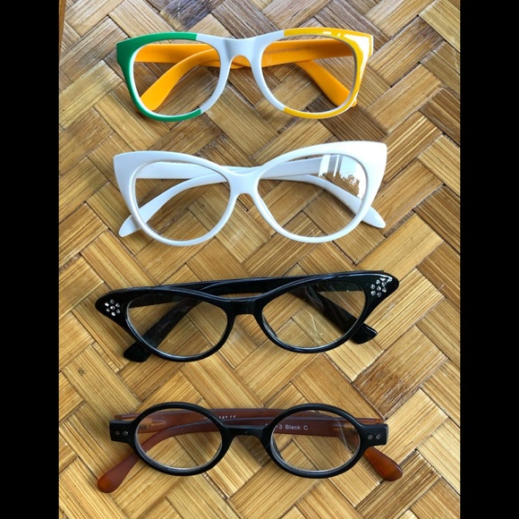 Vintage Accessories - Four pair fun eyeglasses